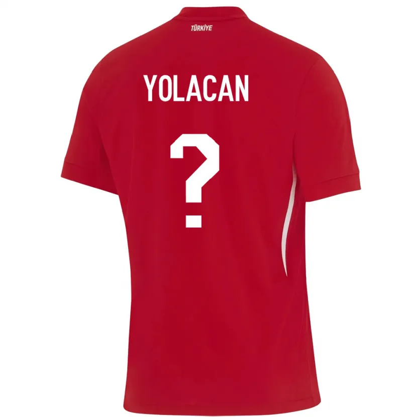 Danxen Kid Turkey Baran Yolaçan #0 Red Away Jersey 24-26 T-Shirt