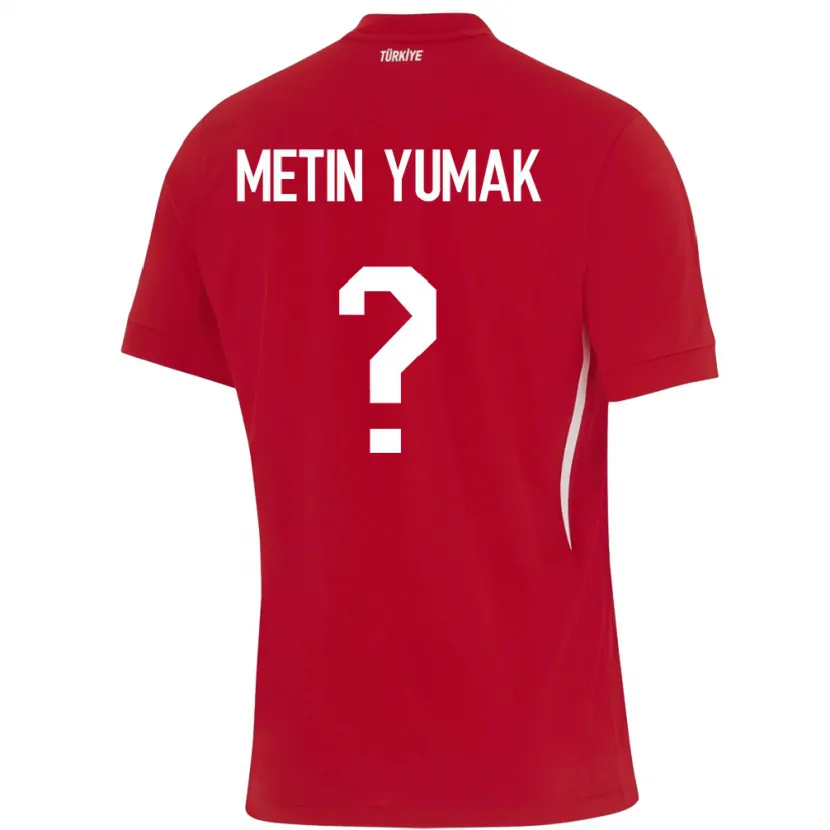 Danxen Kid Turkey Yiğit Metin Yumak #0 Red Away Jersey 24-26 T-Shirt