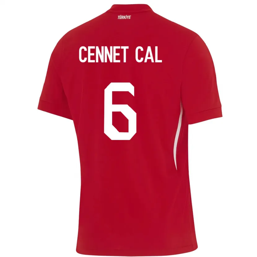 Danxen Kid Turkey Meryem Cennet Çal #6 Red Away Jersey 24-26 T-Shirt