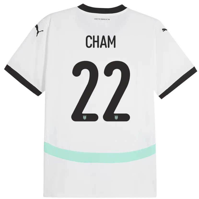 Danxen Kid Austria Muhammed Cham #22 White Away Jersey 24-26 T-Shirt