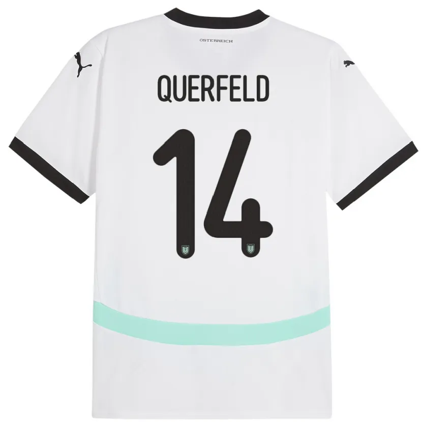 Danxen Kid Austria Leopold Querfeld #14 White Away Jersey 24-26 T-Shirt