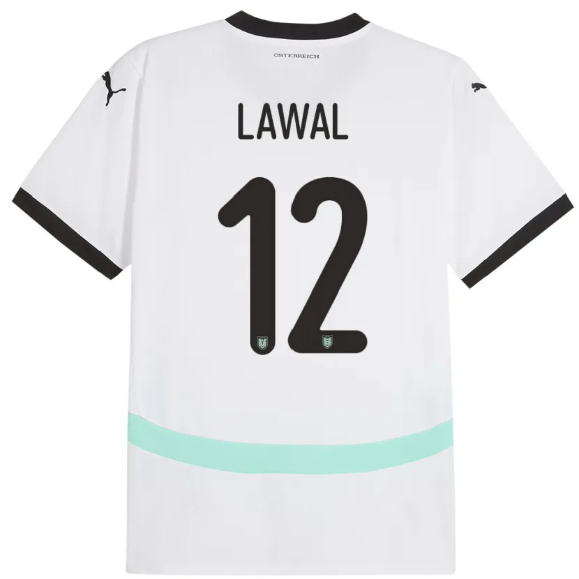 Danxen Kid Austria Tobias Lawal #12 White Away Jersey 24-26 T-Shirt