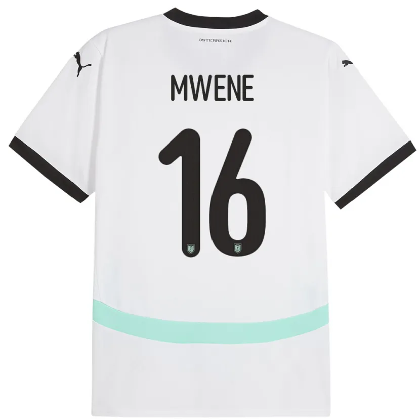 Danxen Kid Austria Phillipp Mwene #16 White Away Jersey 24-26 T-Shirt