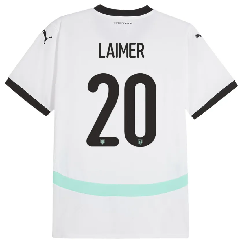 Danxen Kid Austria Konrad Laimer #20 White Away Jersey 24-26 T-Shirt