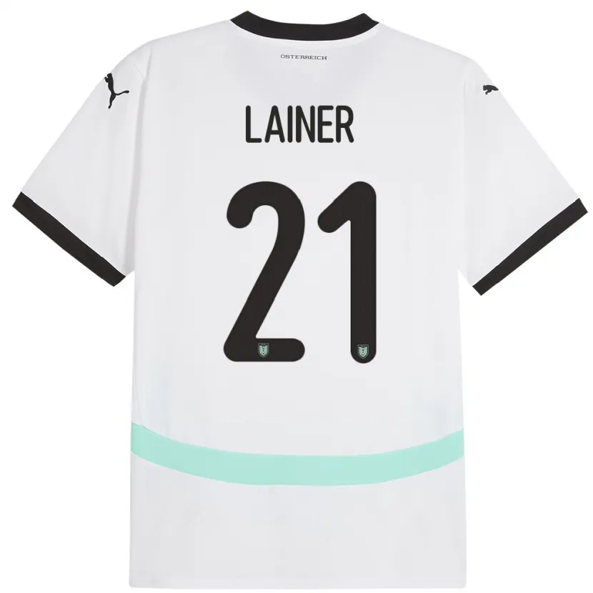 Danxen Kid Austria Stefan Lainer #21 White Away Jersey 24-26 T-Shirt