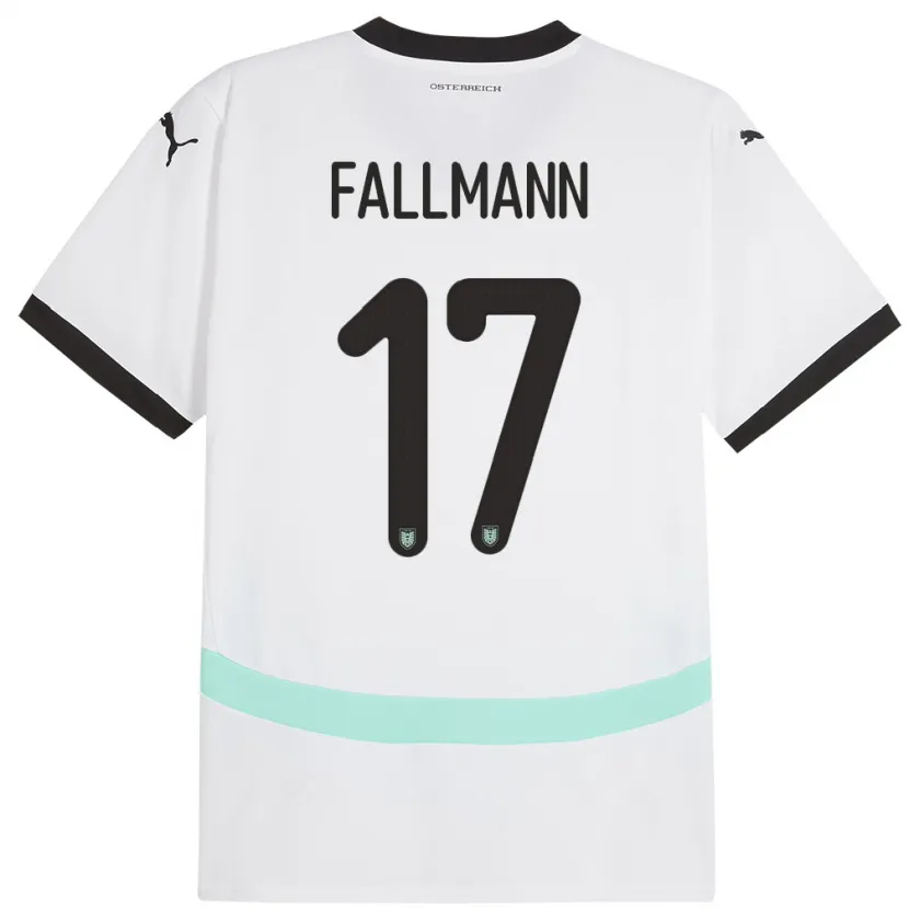 Danxen Kid Austria Pascal Fallmann #17 White Away Jersey 24-26 T-Shirt