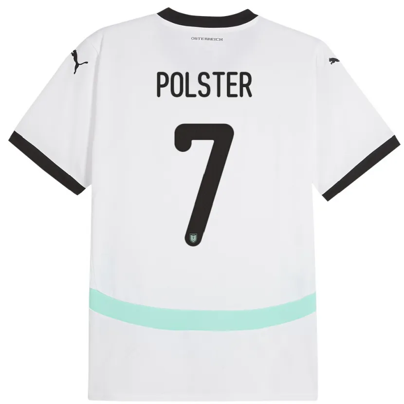 Danxen Kid Austria Manuel Polster #7 White Away Jersey 24-26 T-Shirt