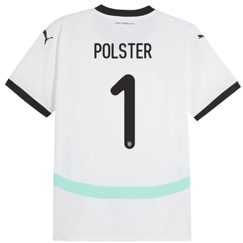 Danxen Kid Austria Nikolas Polster #1 White Away Jersey 24-26 T-Shirt