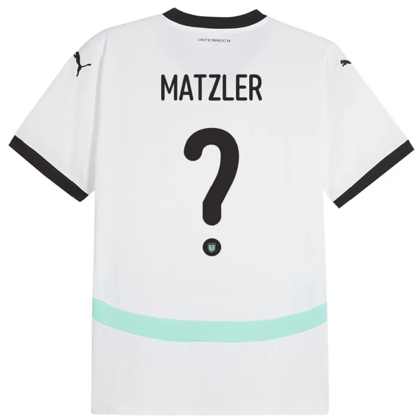 Danxen Kid Austria Leo Mätzler #0 White Away Jersey 24-26 T-Shirt