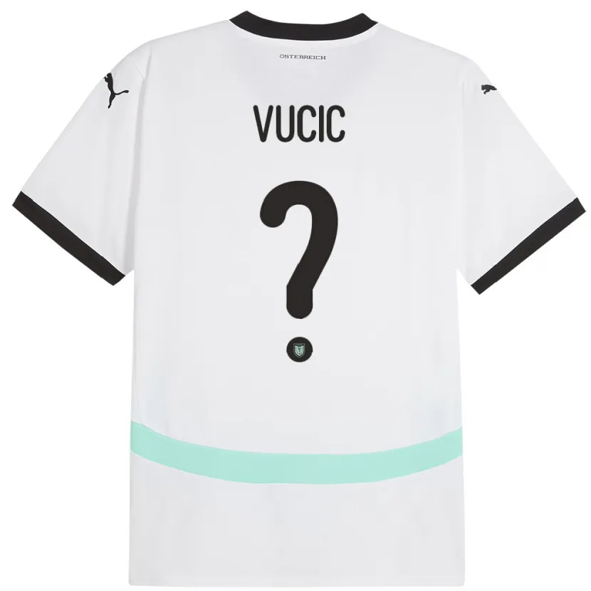 Danxen Kid Austria Romeo Vucic #0 White Away Jersey 24-26 T-Shirt