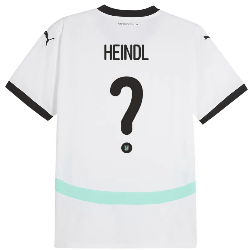 Danxen Kid Austria David Heindl #0 White Away Jersey 24-26 T-Shirt