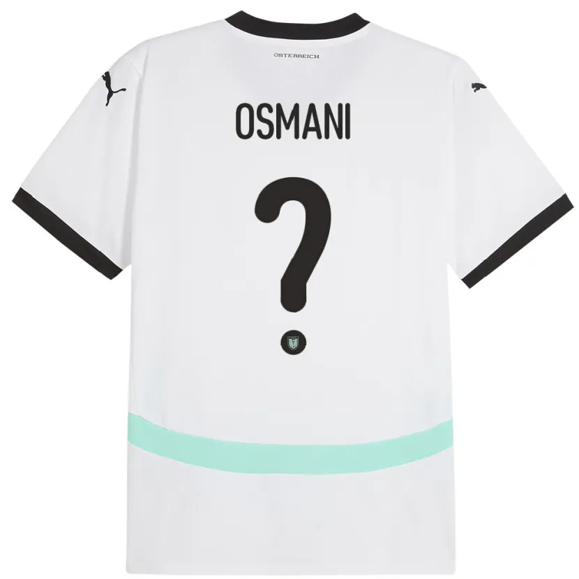 Danxen Kid Austria Tristan Osmani #0 White Away Jersey 24-26 T-Shirt