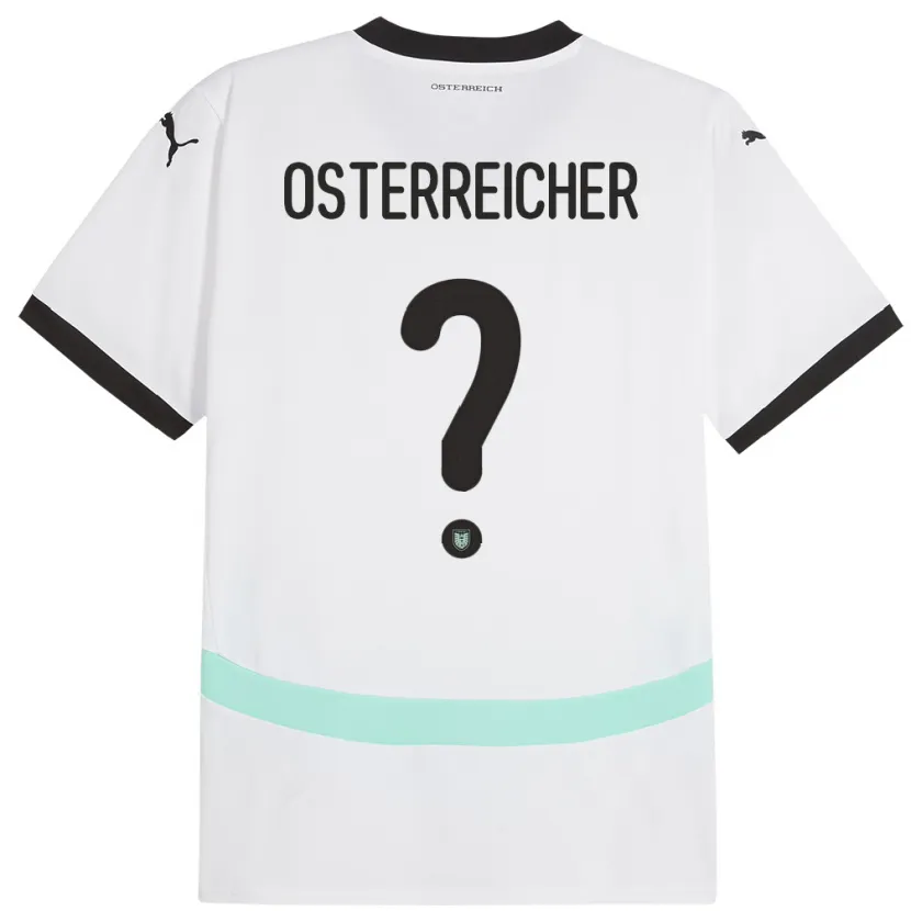 Danxen Kid Austria Marijan Österreicher #0 White Away Jersey 24-26 T-Shirt