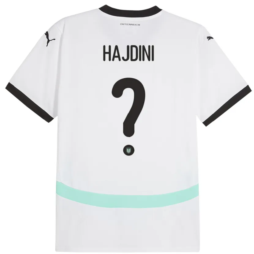 Danxen Kid Austria Florent Hajdini #0 White Away Jersey 24-26 T-Shirt