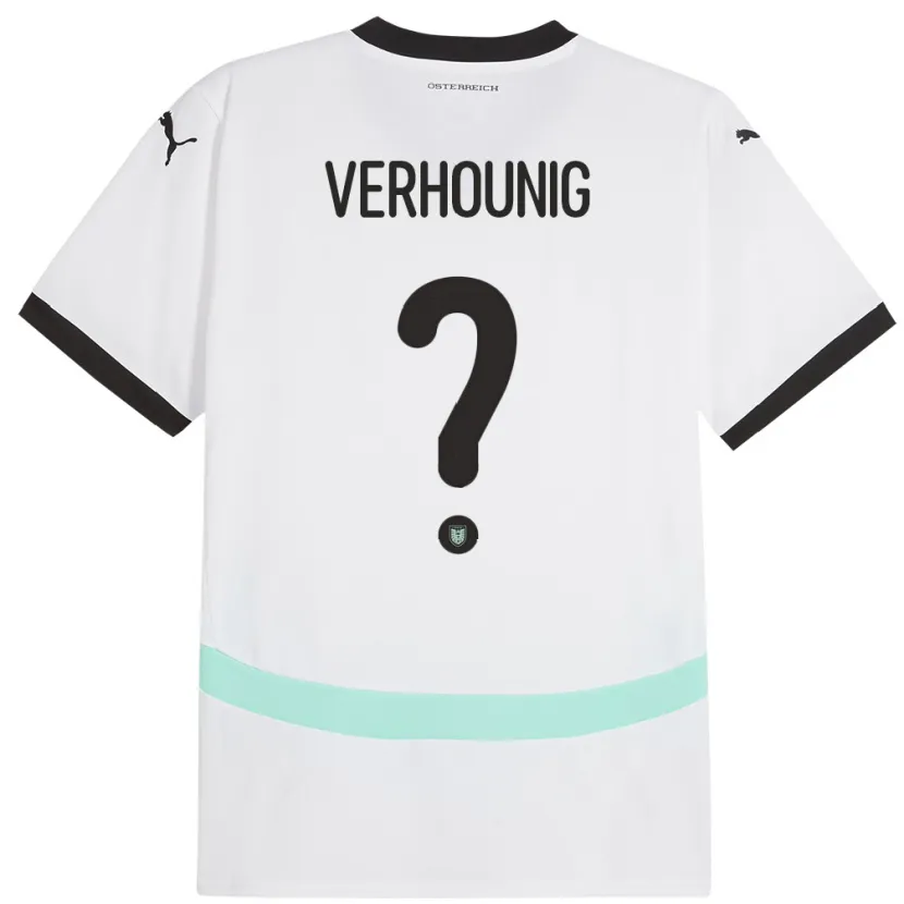 Danxen Kid Austria Phillip Verhounig #0 White Away Jersey 24-26 T-Shirt