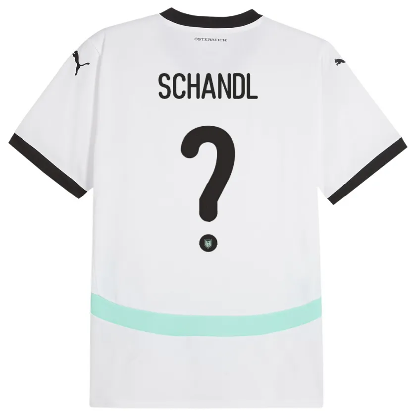 Danxen Kid Austria Thomas Schandl #0 White Away Jersey 24-26 T-Shirt