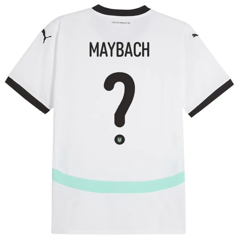 Danxen Kid Austria Philipp Maybach #0 White Away Jersey 24-26 T-Shirt