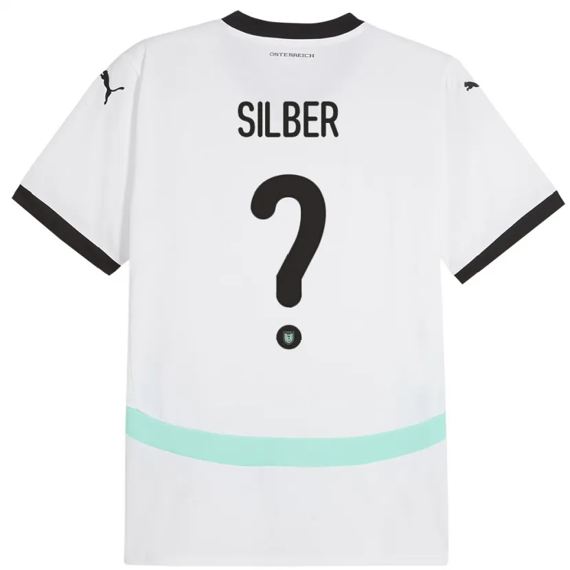 Danxen Kid Austria Fabian Silber #0 White Away Jersey 24-26 T-Shirt