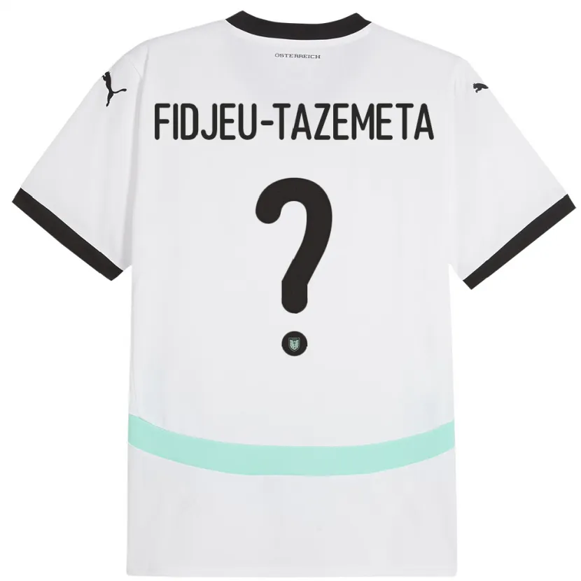 Danxen Kid Austria Thierry Fidjeu-Tazemeta #0 White Away Jersey 24-26 T-Shirt