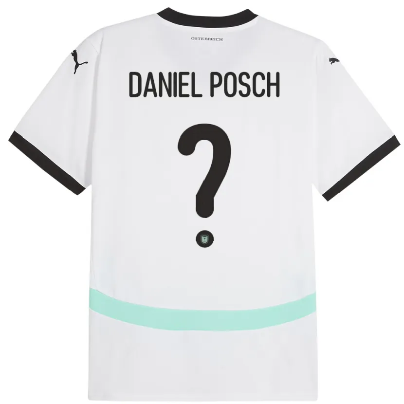 Danxen Kid Austria Daniel Posch #0 White Away Jersey 24-26 T-Shirt