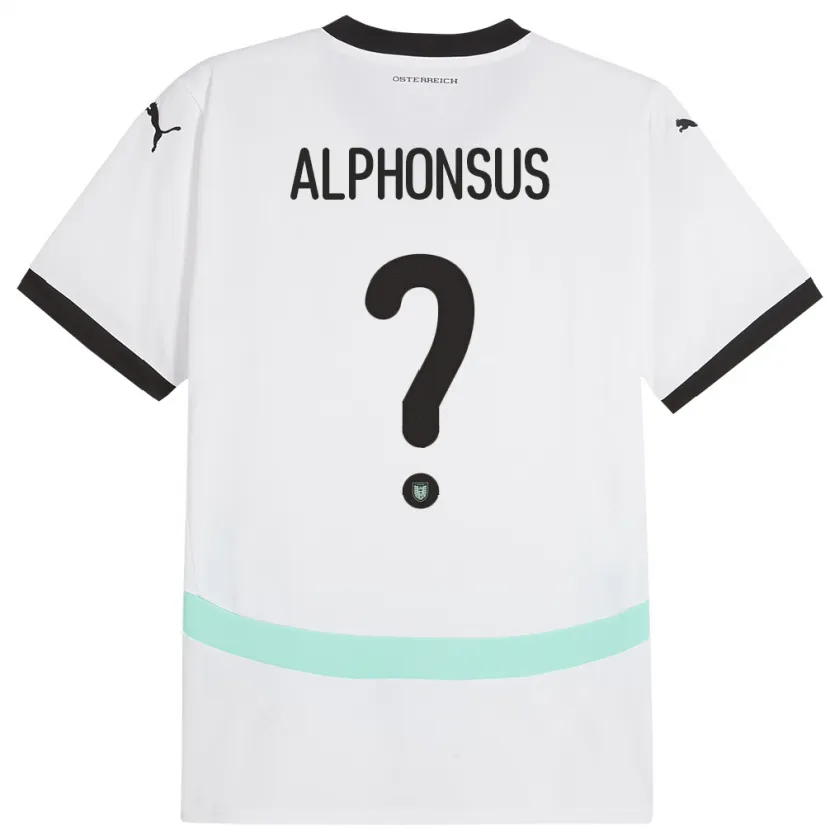 Danxen Kid Austria Marcel Alphonsus #0 White Away Jersey 24-26 T-Shirt