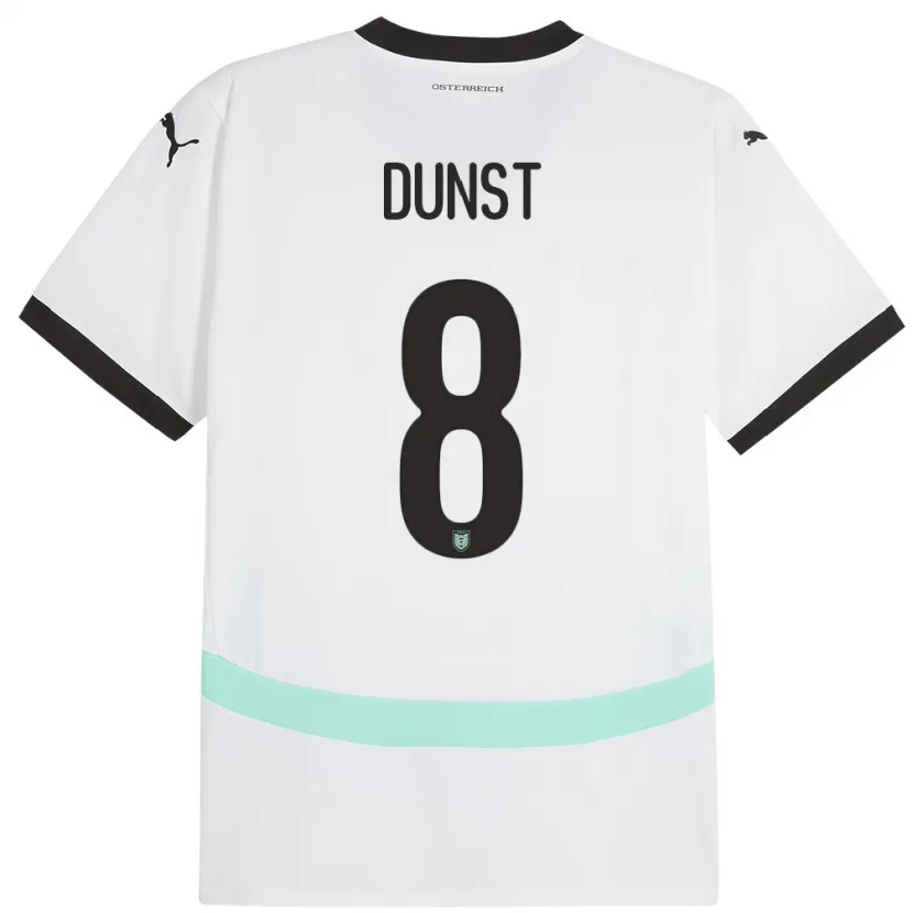 Danxen Kid Austria Barbara Dunst #8 White Away Jersey 24-26 T-Shirt