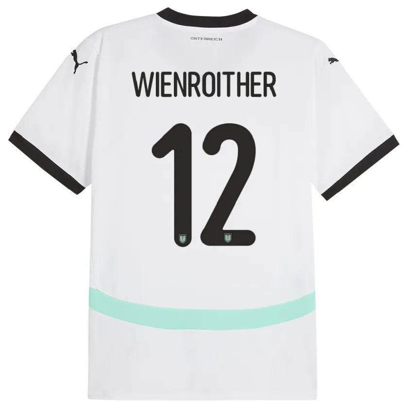 Danxen Kid Austria Laura Wienroither #12 White Away Jersey 24-26 T-Shirt