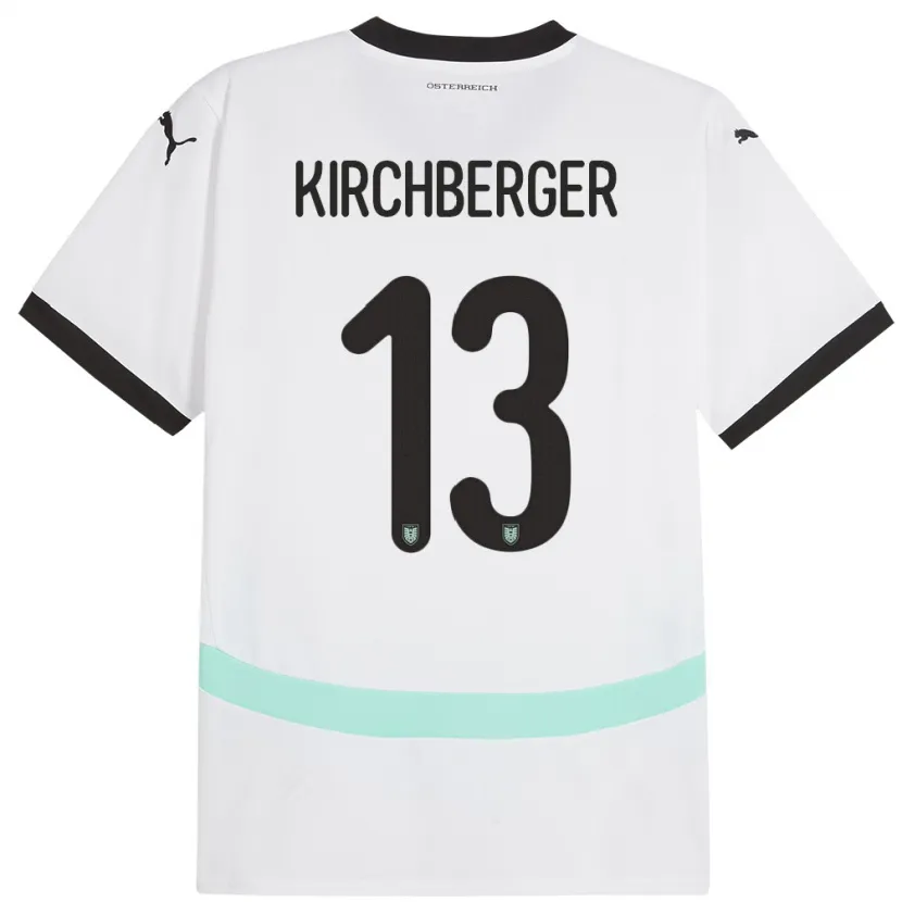 Danxen Kid Austria Virginia Kirchberger #13 White Away Jersey 24-26 T-Shirt