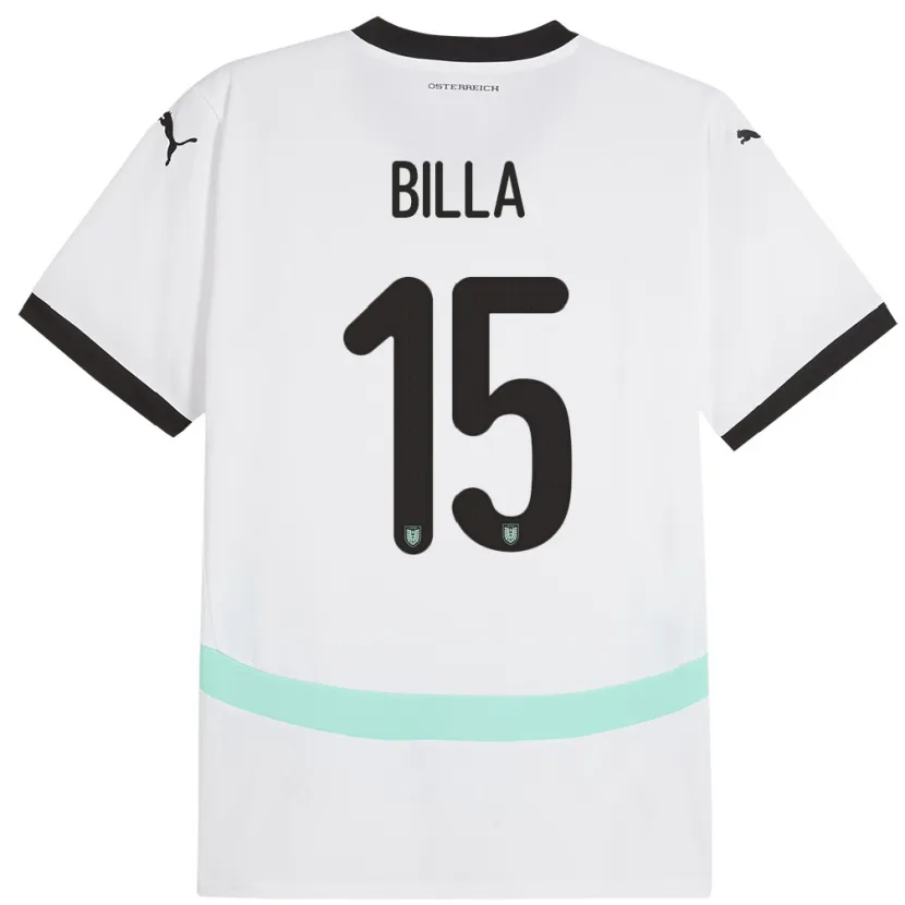 Danxen Kid Austria Nicole Billa #15 White Away Jersey 24-26 T-Shirt