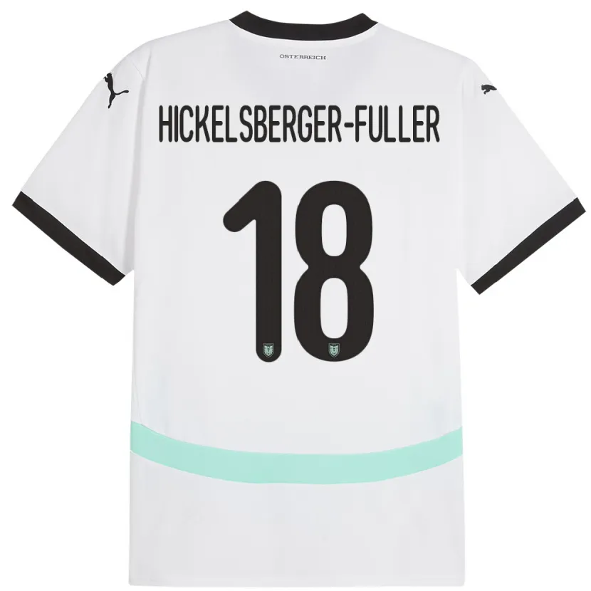 Danxen Kid Austria Julia Hickelsberger-Füller #18 White Away Jersey 24-26 T-Shirt