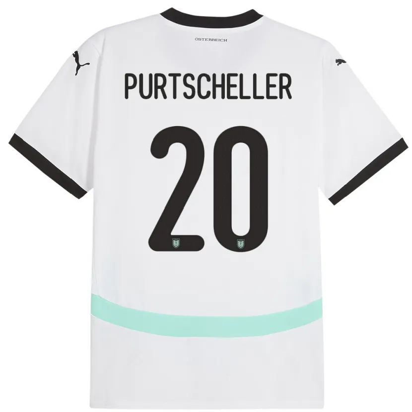 Danxen Kid Austria Lilli Purtscheller #20 White Away Jersey 24-26 T-Shirt