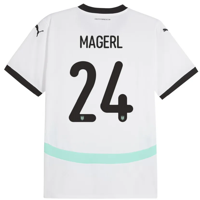 Danxen Kid Austria Julia Magerl #24 White Away Jersey 24-26 T-Shirt