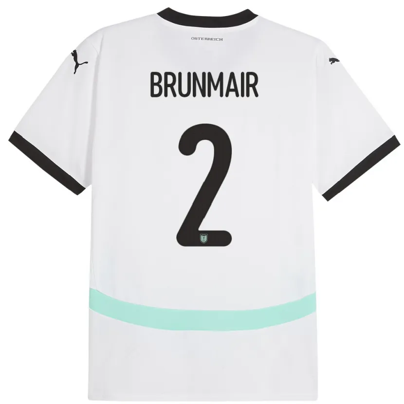 Danxen Kid Austria Livia Brunmair #2 White Away Jersey 24-26 T-Shirt