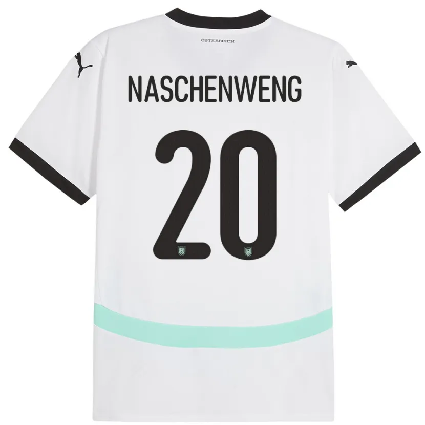 Danxen Kid Austria Katharina Naschenweng #20 White Away Jersey 24-26 T-Shirt