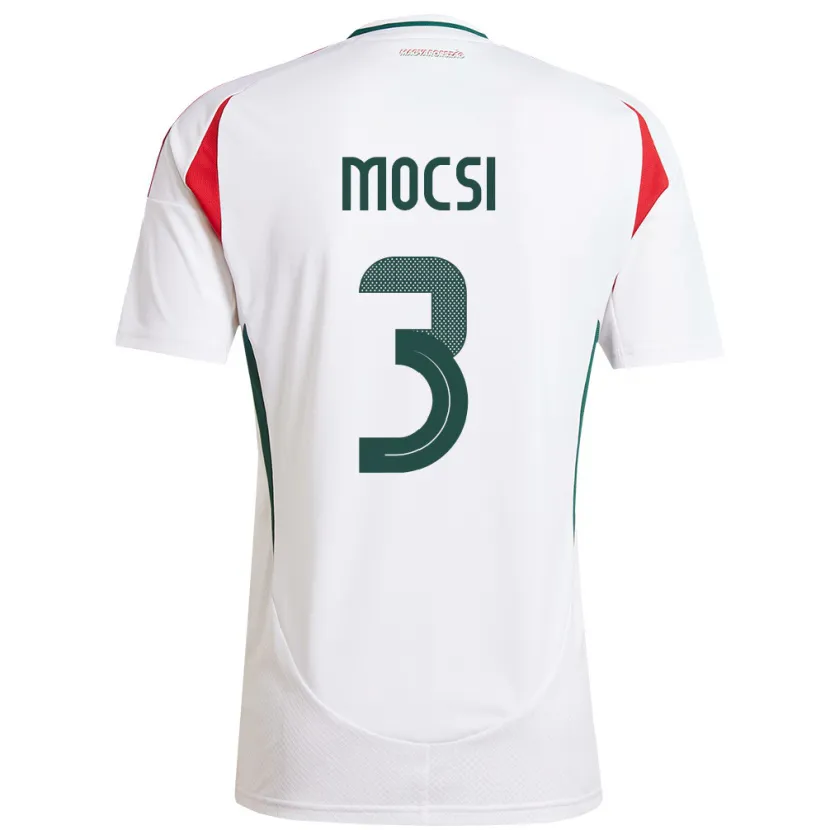 Danxen Kid Hungary Attila Mocsi #3 White Away Jersey 24-26 T-Shirt