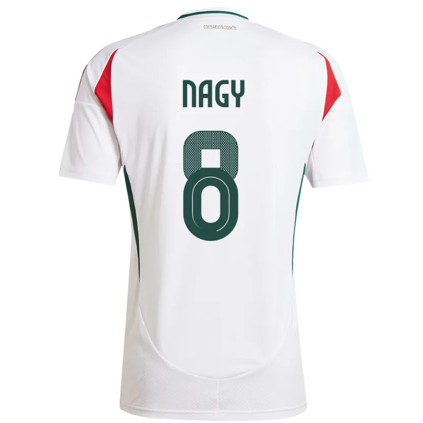 Danxen Kid Hungary Ádám Nagy #8 White Away Jersey 24-26 T-Shirt