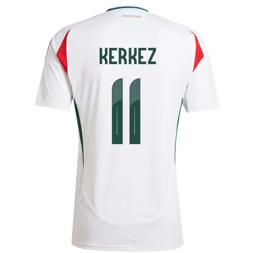 Danxen Kid Hungary Milos Kerkez #11 White Away Jersey 24-26 T-Shirt