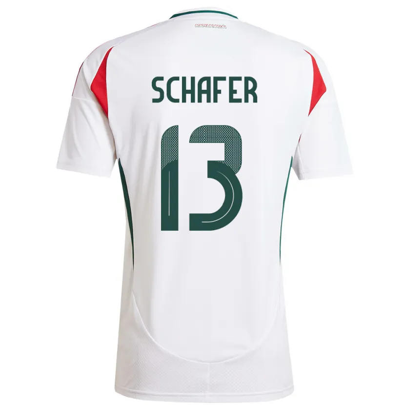 Danxen Kid Hungary András Schäfer #13 White Away Jersey 24-26 T-Shirt