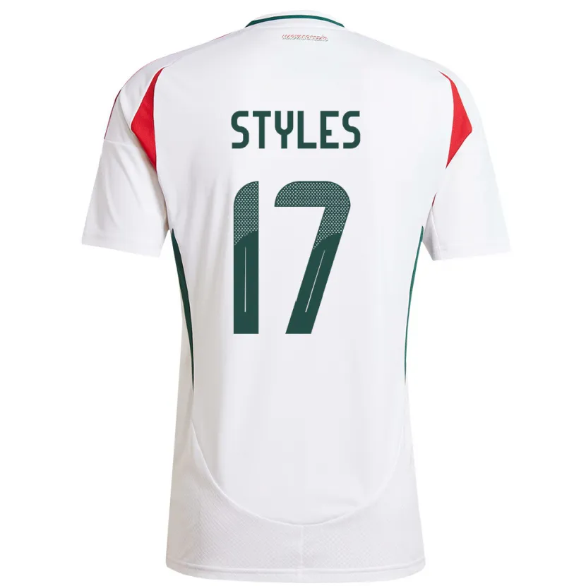 Danxen Kid Hungary Callum Styles #17 White Away Jersey 24-26 T-Shirt