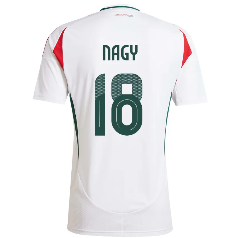 Danxen Kid Hungary Zsolt Nagy #18 White Away Jersey 24-26 T-Shirt