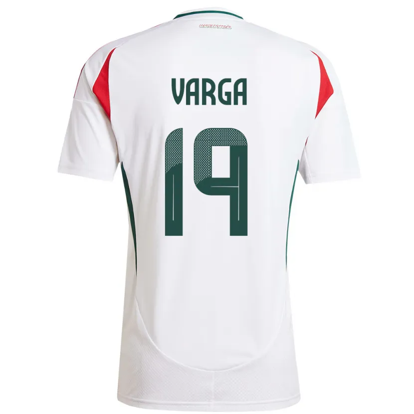 Danxen Kid Hungary Barnabás Varga #19 White Away Jersey 24-26 T-Shirt