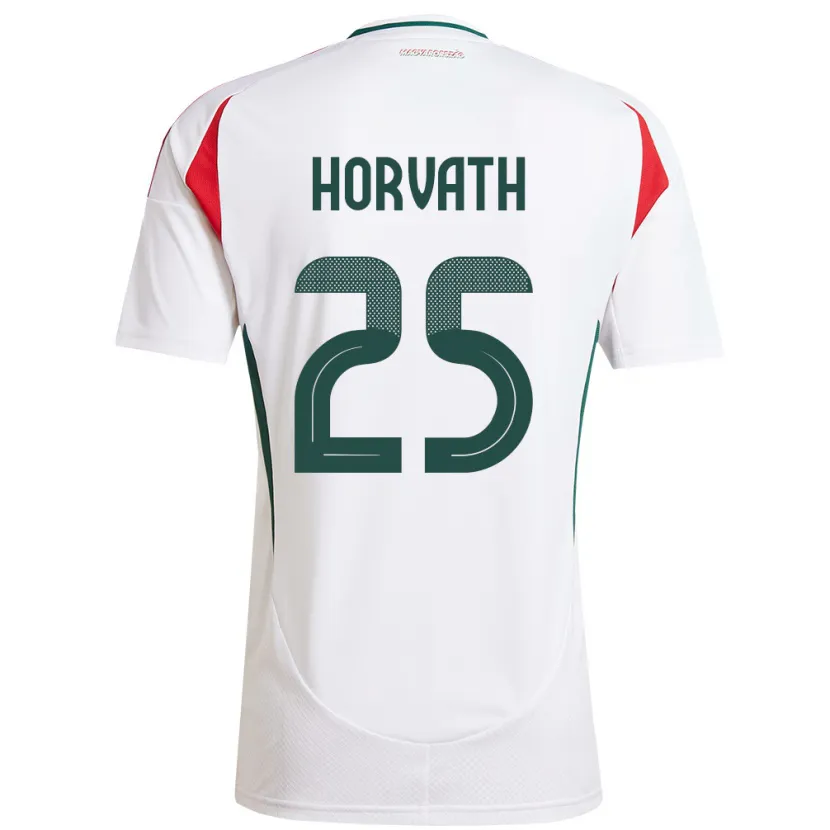 Danxen Kid Hungary Krisztofer Horváth #25 White Away Jersey 24-26 T-Shirt