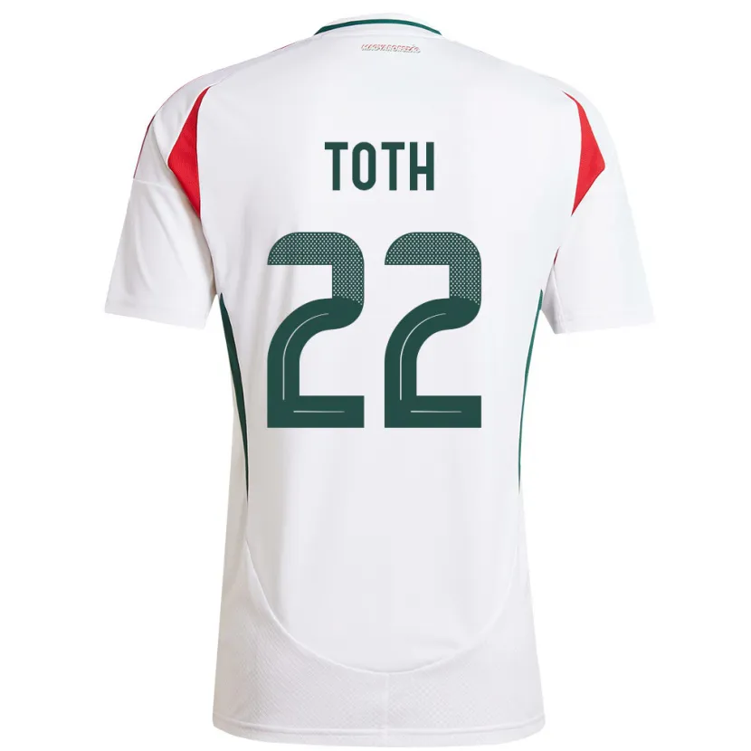 Danxen Kid Hungary Balázs Tóth #22 White Away Jersey 24-26 T-Shirt