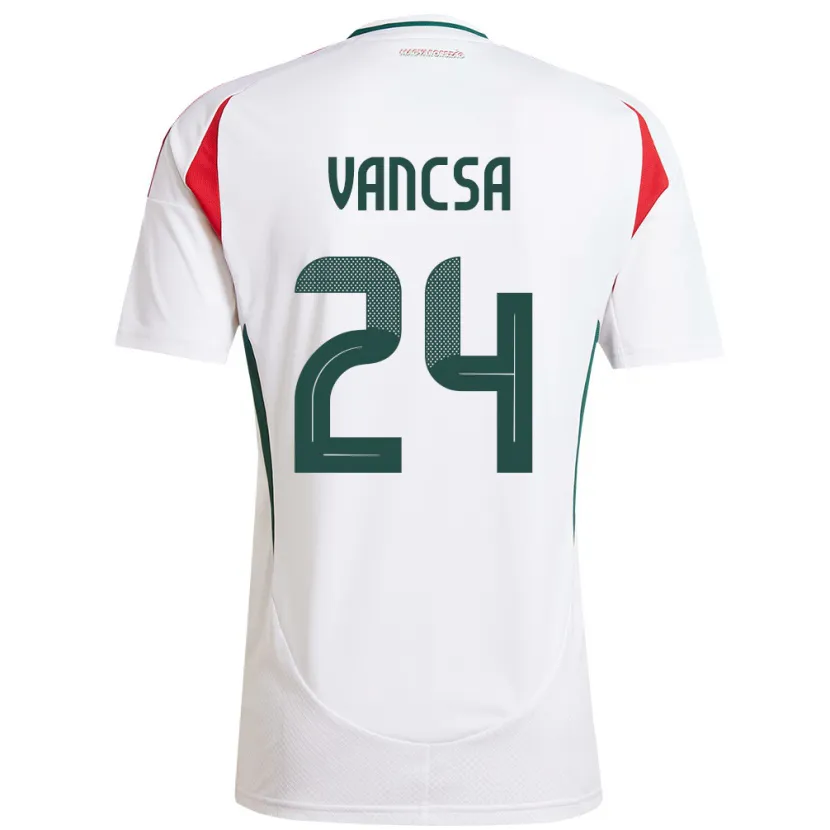 Danxen Kid Hungary Zalán Vancsa #24 White Away Jersey 24-26 T-Shirt