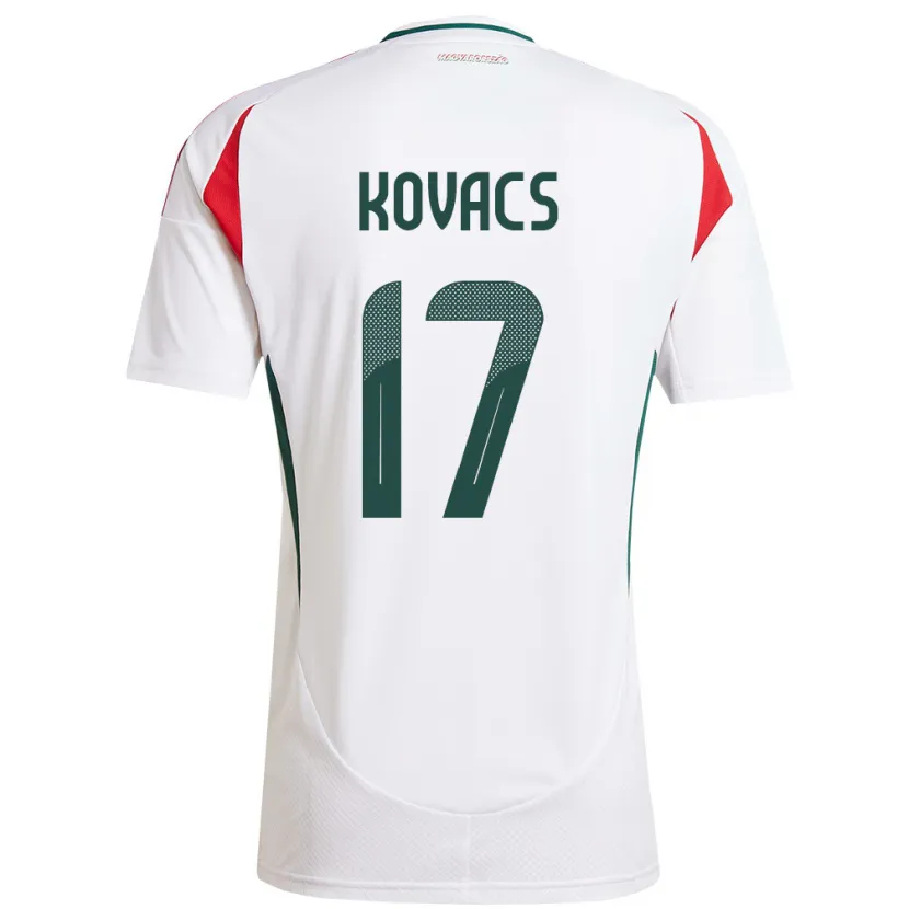 Danxen Kid Hungary Mátyás Kovács #17 White Away Jersey 24-26 T-Shirt