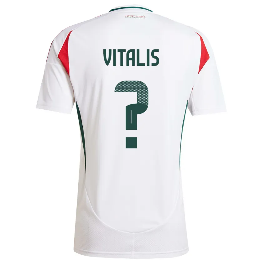 Danxen Kid Hungary Milán Vitális #0 White Away Jersey 24-26 T-Shirt