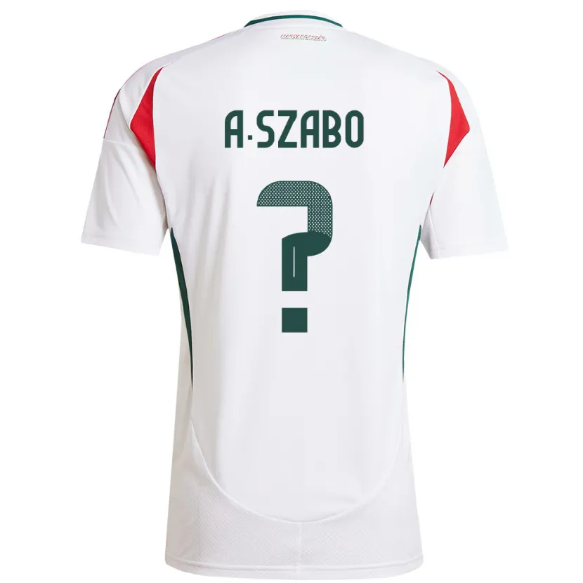 Danxen Kid Hungary Alex Szabó #0 White Away Jersey 24-26 T-Shirt