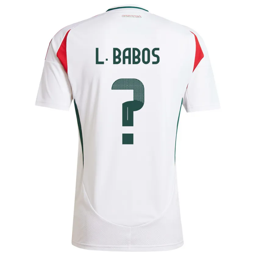 Danxen Kid Hungary Levente Babós #0 White Away Jersey 24-26 T-Shirt