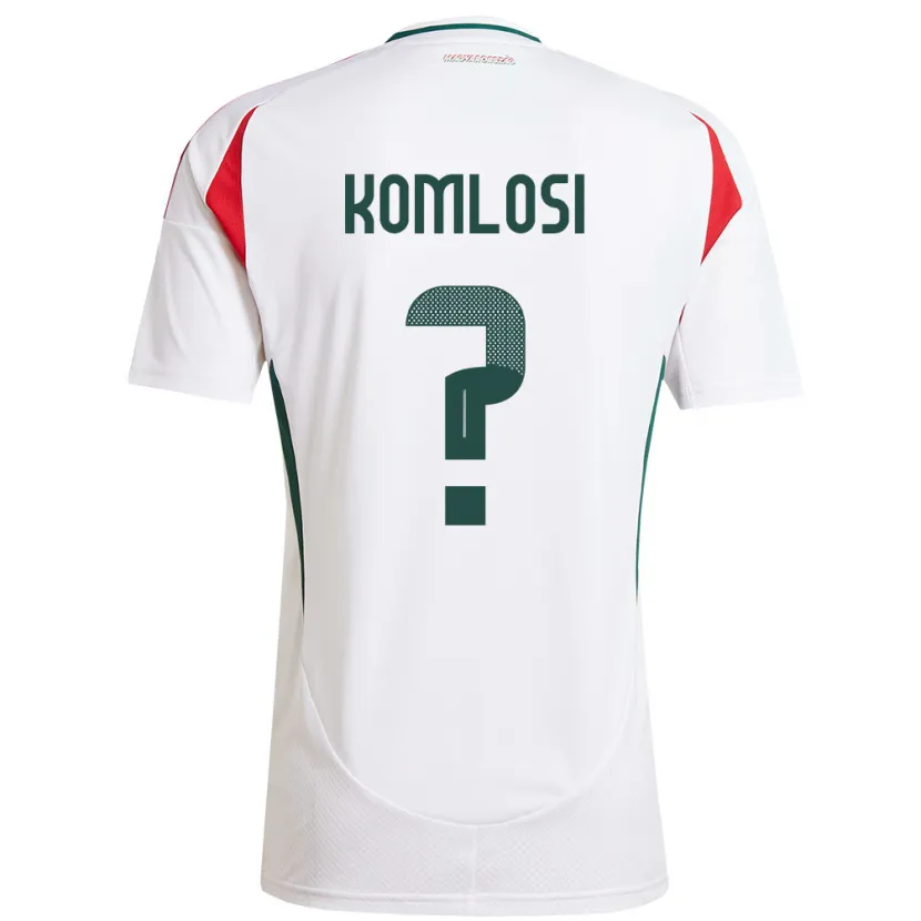 Danxen Kid Hungary Bence Komlósi #0 White Away Jersey 24-26 T-Shirt