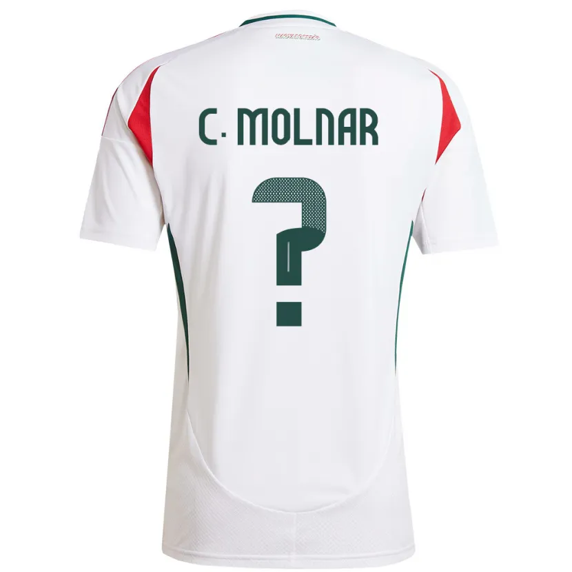 Danxen Kid Hungary Csaba Molnár #0 White Away Jersey 24-26 T-Shirt